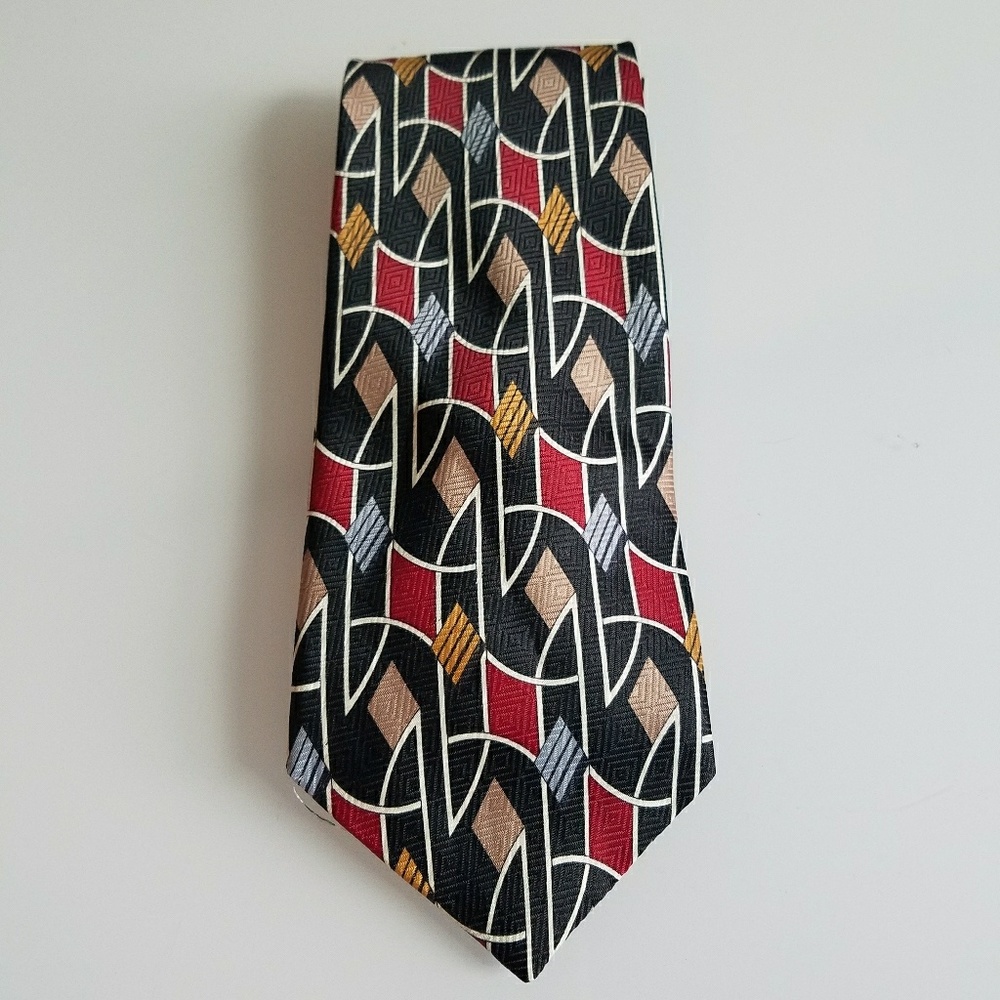 Marco Polo Geometric Multicolor‎ Tie